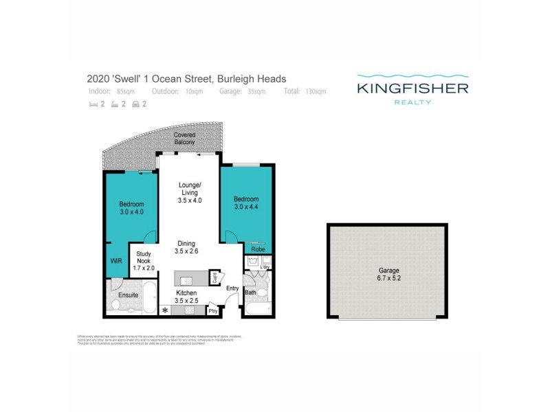 2020/1 Ocean Street, Burleigh Heads QLD 4220 Floorplan
