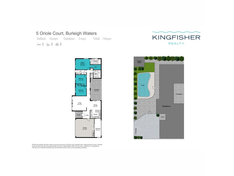 5 Oriole Court, Burleigh Waters QLD 4220 Floorplan