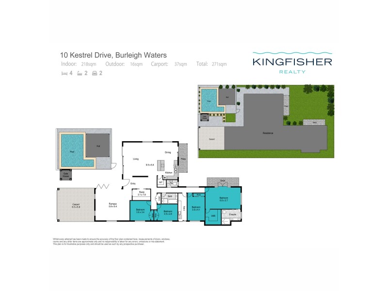 10 Kestrel Drive, Burleigh Waters QLD 4220 Floorplan