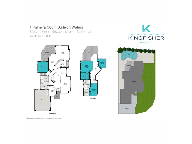 1 Palmyra Court, Burleigh Waters QLD 4220 Floorplan