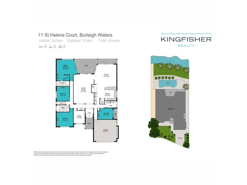 11 St Helens Court, Burleigh Waters QLD 4220 Floorplan