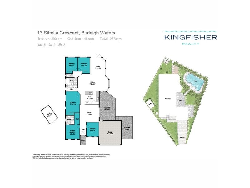 13 Sittella Crescent, Burleigh Waters QLD 4220 Floorplan