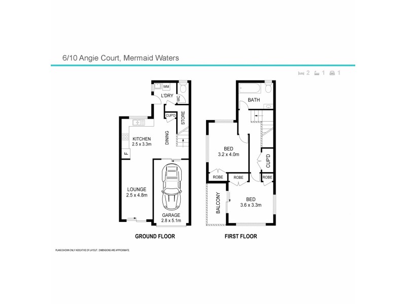 6/10 Angie Court, Mermaid Waters QLD 4218 Floorplan