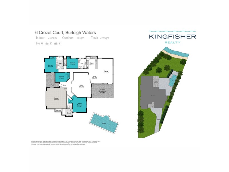 6 Crozet Court, Burleigh Waters QLD 4220 Floorplan