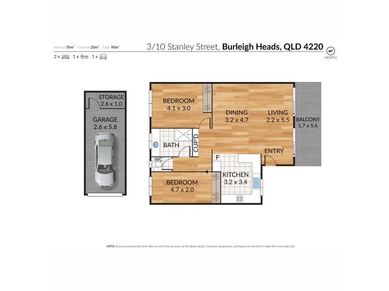 3/10 Stanley Street, Burleigh Heads QLD 4220 Floorplan