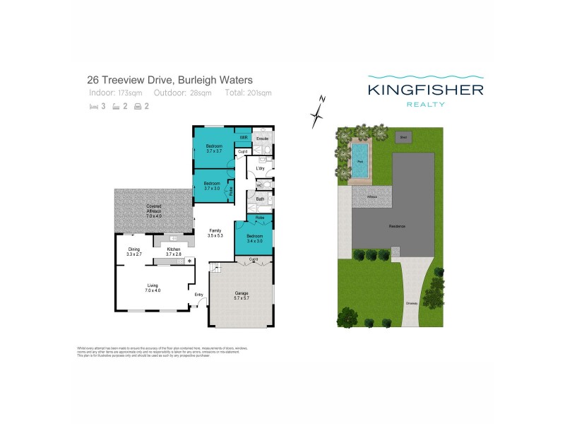 26 Treeview Drive, Burleigh Waters QLD 4220 Floorplan