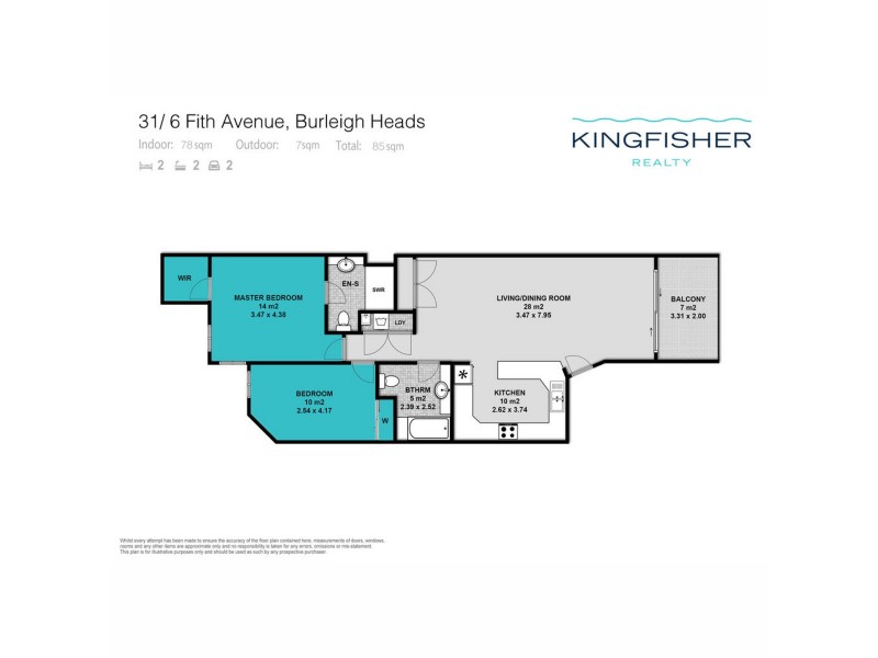 31/6 Fifth Avenue, Burleigh Heads QLD 4220 Floorplan