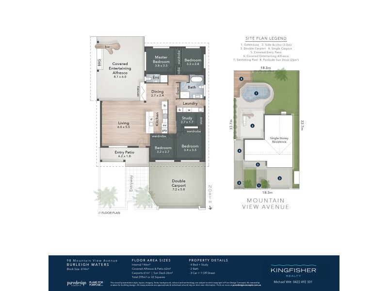 98 Mountain View Avenue, Burleigh Waters QLD 4220 Floorplan