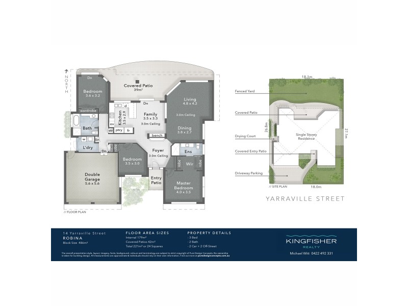 14 Yarraville Street, Robina QLD 4226 Floorplan