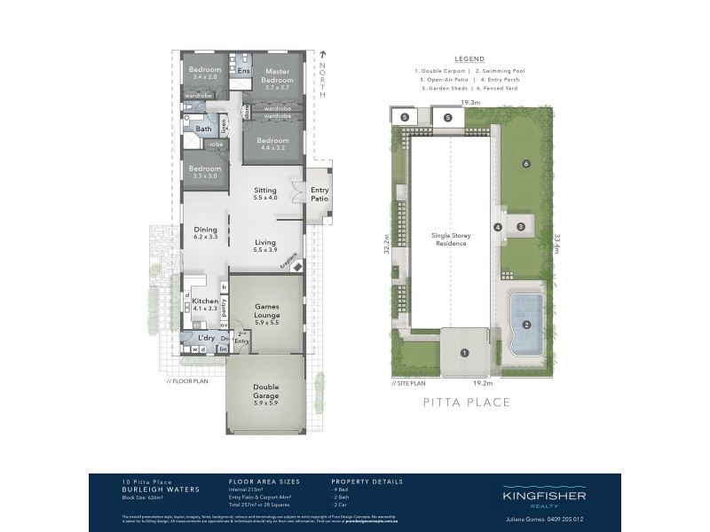 10 Pitta Place, Burleigh Waters QLD 4220 Floorplan