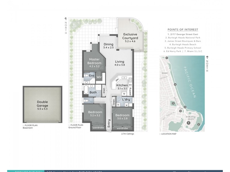 2/17 George Street East, Burleigh Heads QLD 4220 Floorplan