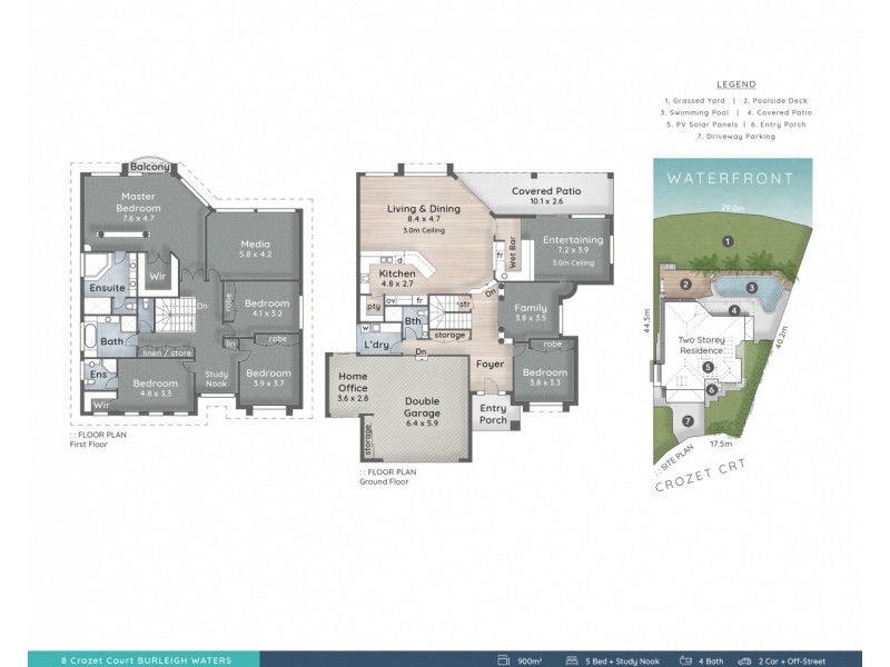 8 Crozet Court, Burleigh Waters QLD 4220 Floorplan