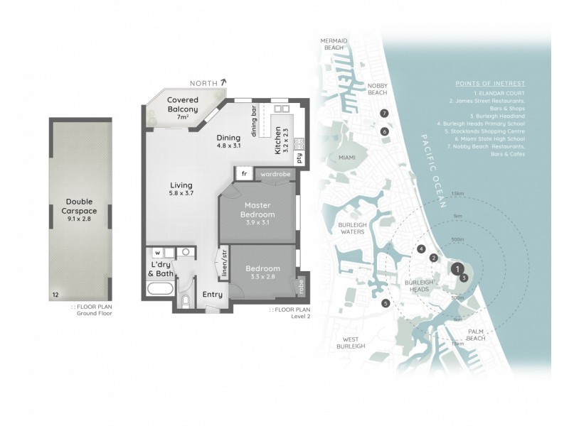 12/11 Hayle Street, Burleigh Heads QLD 4220 Floorplan