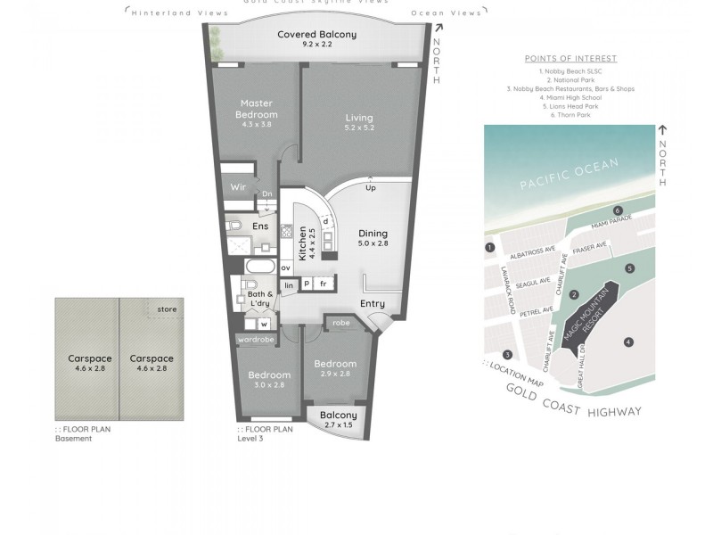 34/1 Great Hall Drive, Miami QLD 4220 Floorplan