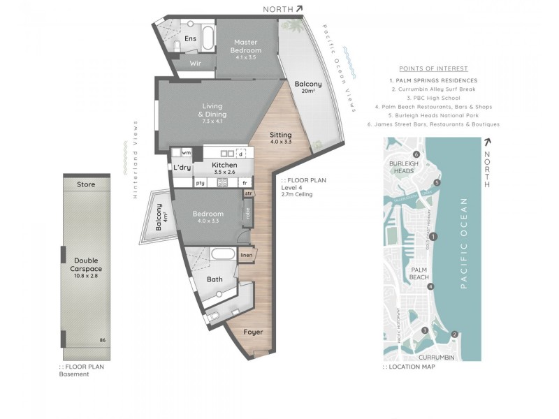 406/1 Twenty First Avenue, Palm Beach QLD 4221 Floorplan