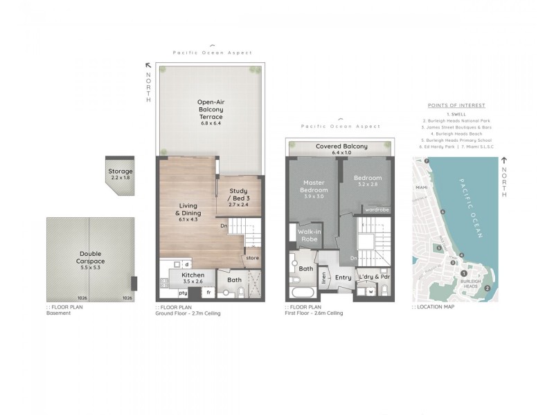 1026/1 Ocean Street, Burleigh Heads QLD 4220 Floorplan