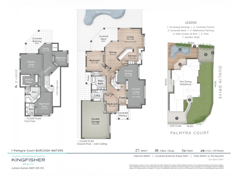 1 Palmyra Court, Burleigh Waters QLD 4220 Floorplan
