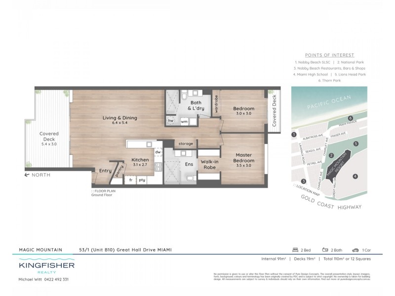 53/1 Great Hall Drive, Miami QLD 4220 Floorplan