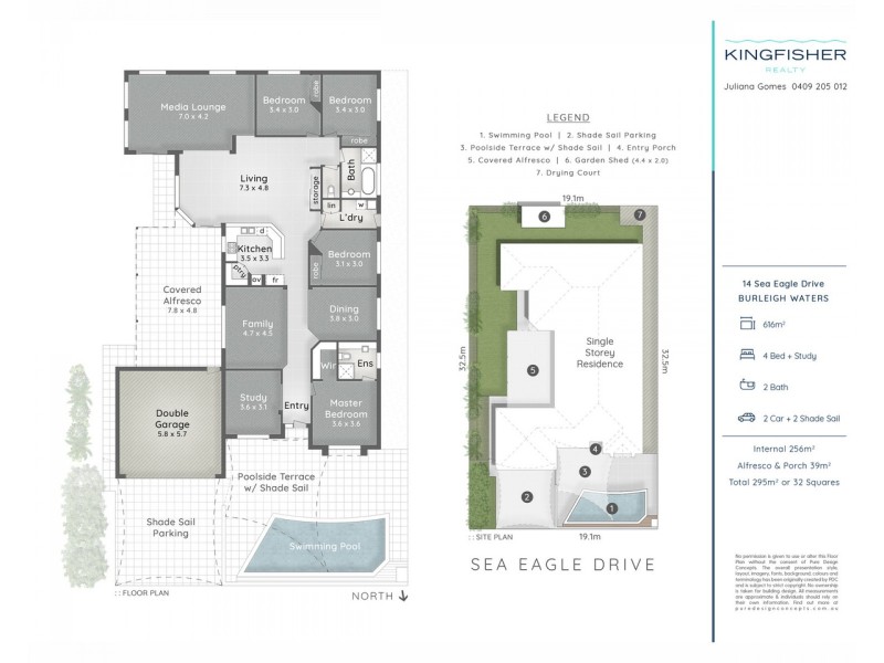 14 Sea Eagle Drive, Burleigh Waters QLD 4220 Floorplan