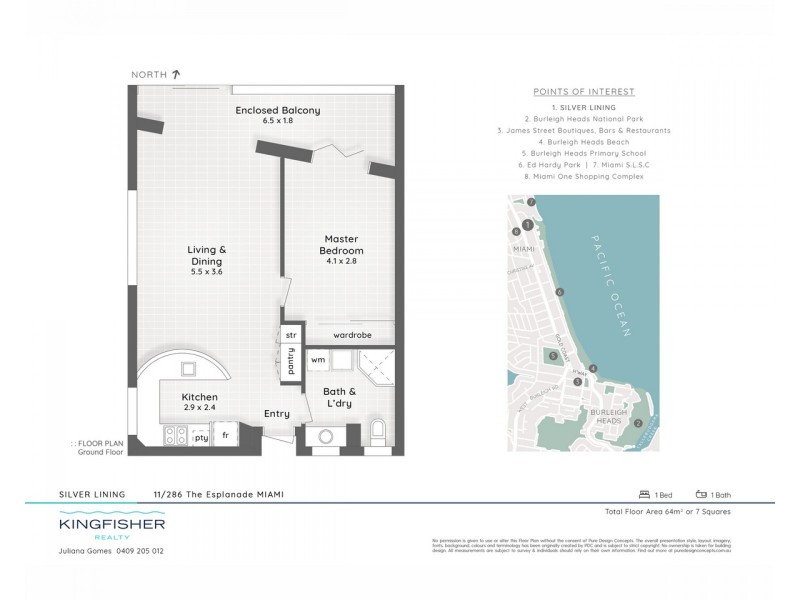11/286 The Esplanade, Miami QLD 4220 Floorplan