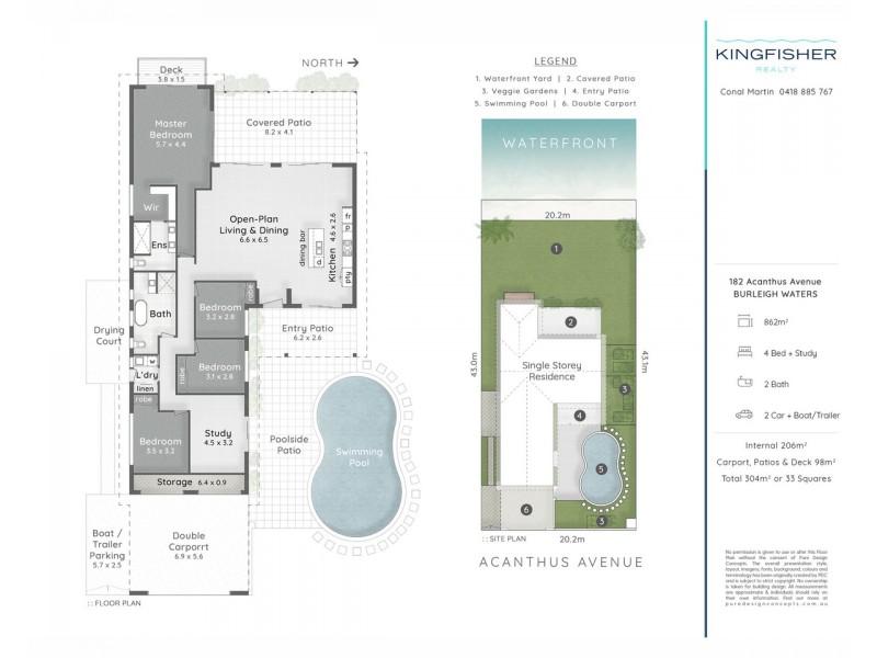 182 Acanthus Avenue, Burleigh Waters QLD 4220 Floorplan