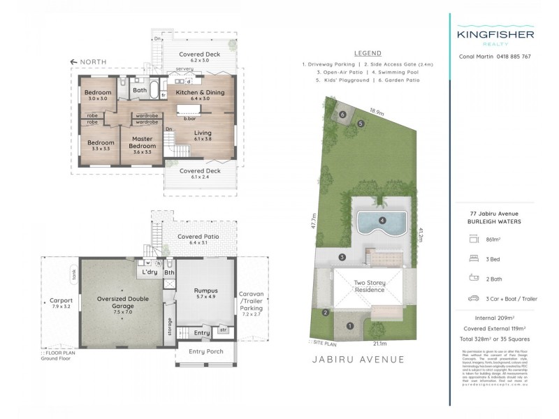 77 Jabiru Avenue, Burleigh Waters QLD 4220 Floorplan