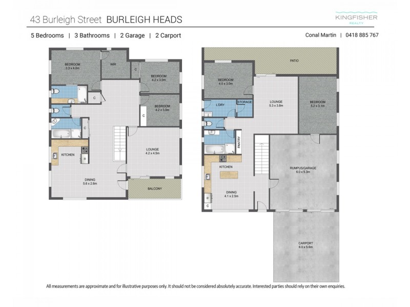 43 Burleigh Street, Burleigh Waters QLD 4220 Floorplan