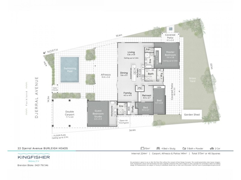 22 Djerral Avenue, Burleigh Heads QLD 4220 Floorplan