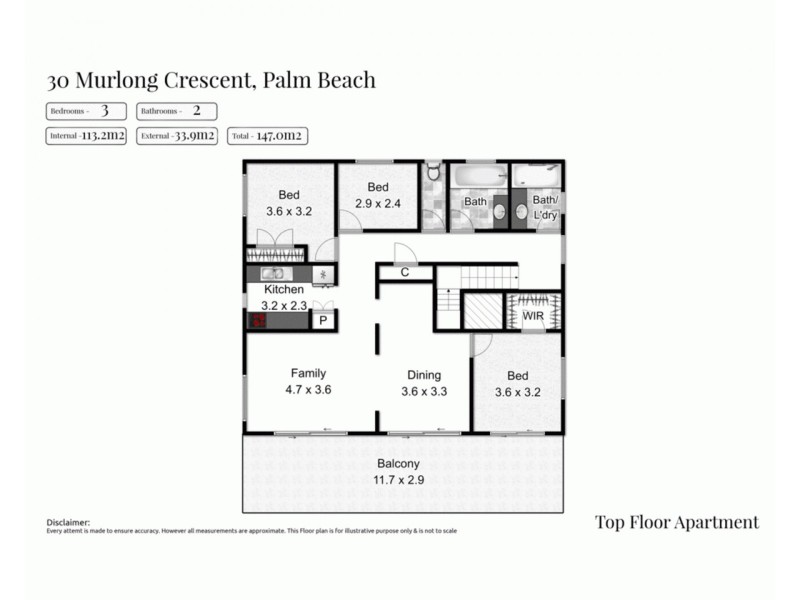 2/30 Murlong Crescent, Palm Beach QLD 4221 Floorplan