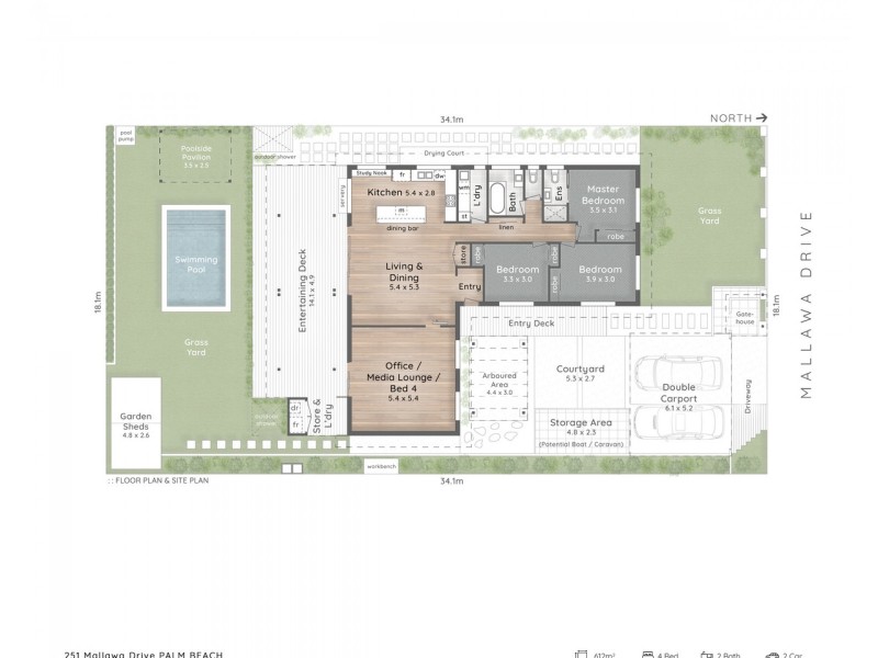 251 Mallawa Drive, Palm Beach QLD 4221 Floorplan