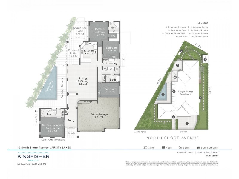 10 North Shore Avenue, Varsity Lakes QLD 4227 Floorplan