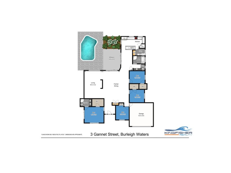 3 Gannet Street, Burleigh Waters QLD 4220 Floorplan