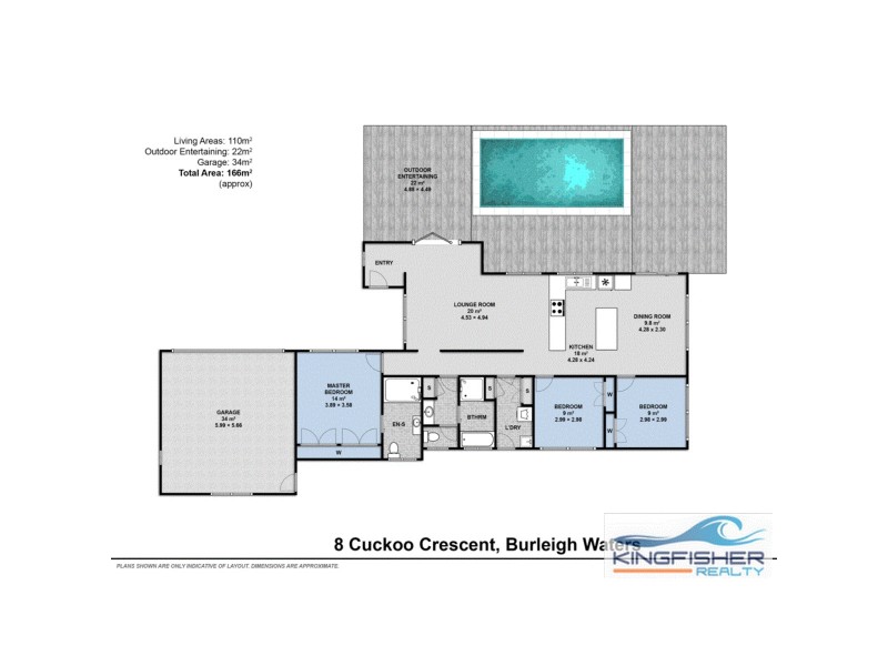 8 Cuckoo Crescent, Burleigh Waters QLD 4220 Floorplan