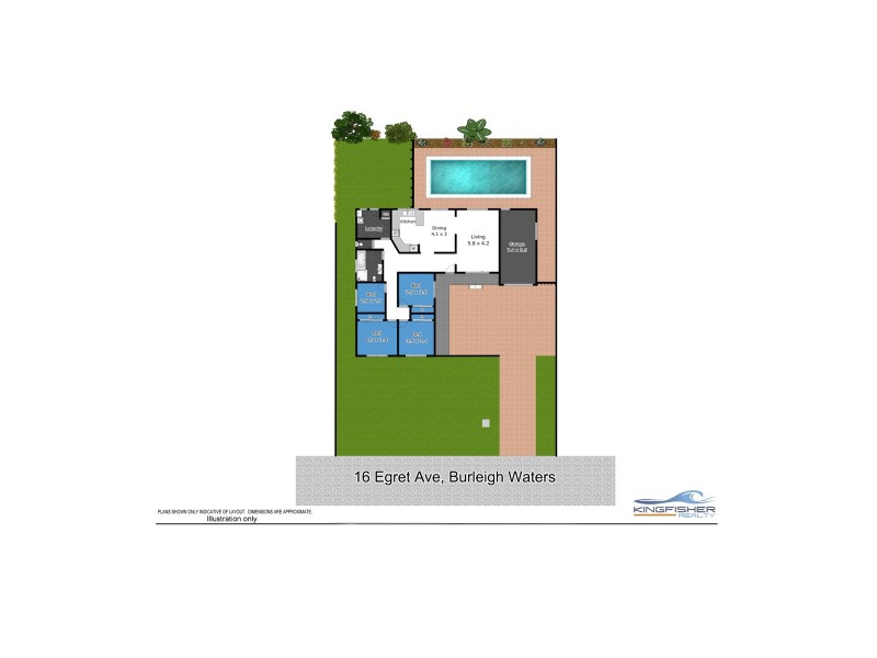 16 Egret Avenue, Burleigh Waters QLD 4220 Floorplan
