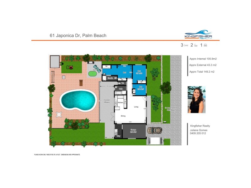 61 Japonica Drive, Palm Beach QLD 4221 Floorplan