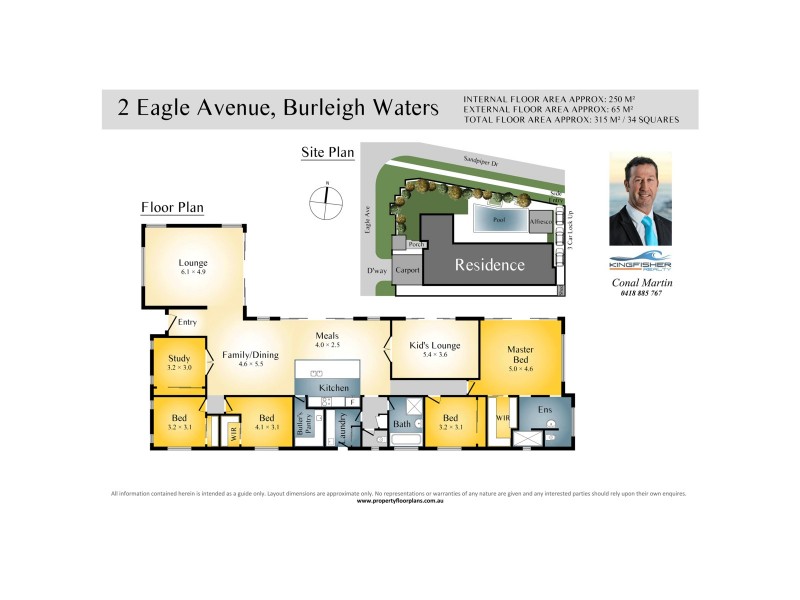 2 Eagle Avenue, Burleigh Waters QLD 4220 Floorplan