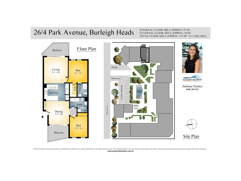 26/4 Park Avenue, Burleigh Heads QLD 4220 Floorplan