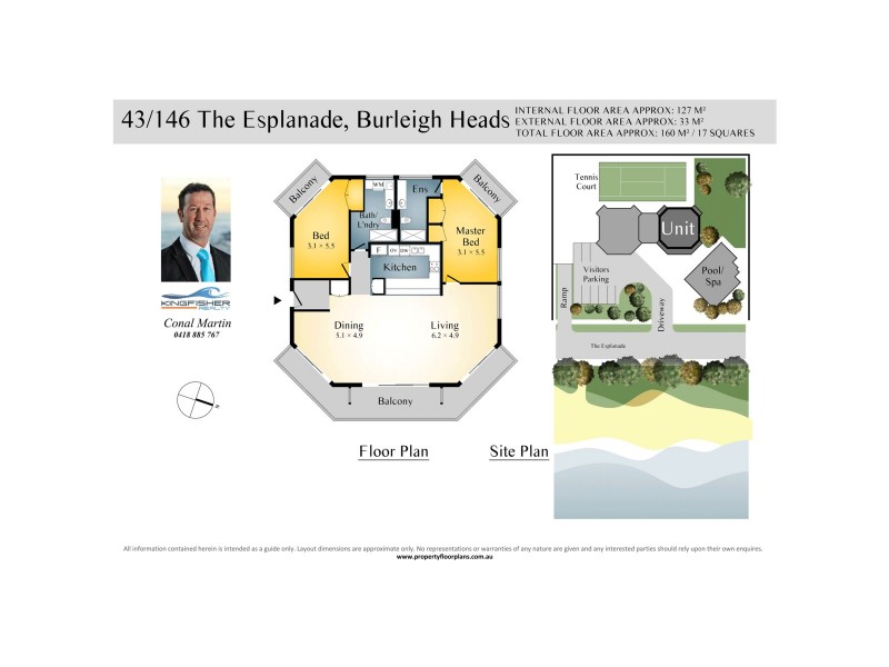43/146 The Esplanade, Burleigh Heads QLD 4220 Floorplan