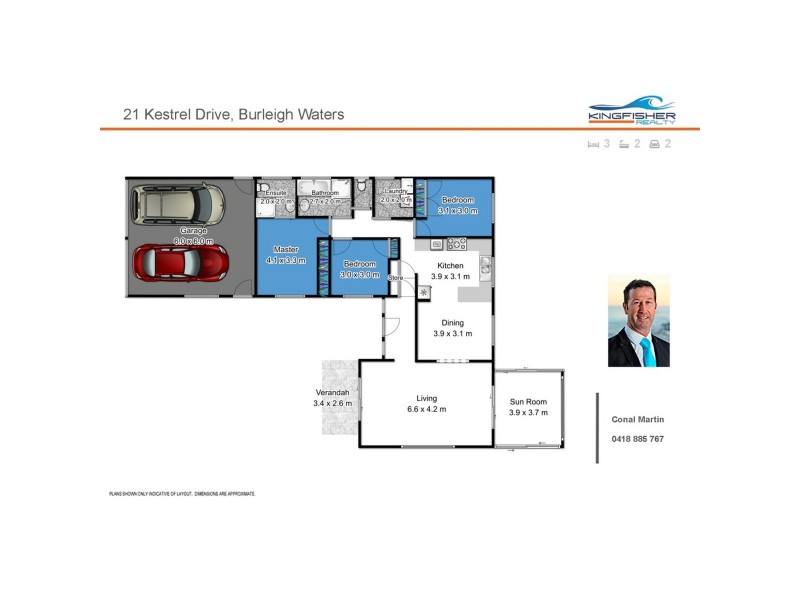 21 Kestrel Drive, Burleigh Waters QLD 4220 Floorplan