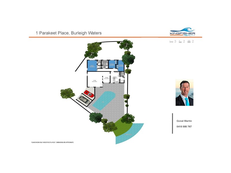 1 Parakeet Place, Burleigh Waters QLD 4220 Floorplan