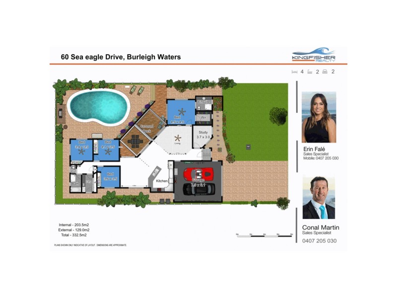 60 Sea Eagle Drive, Burleigh Waters QLD 4220 Floorplan