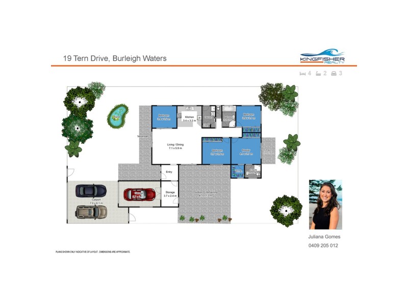 19 Tern Drive, Burleigh Waters QLD 4220 Floorplan