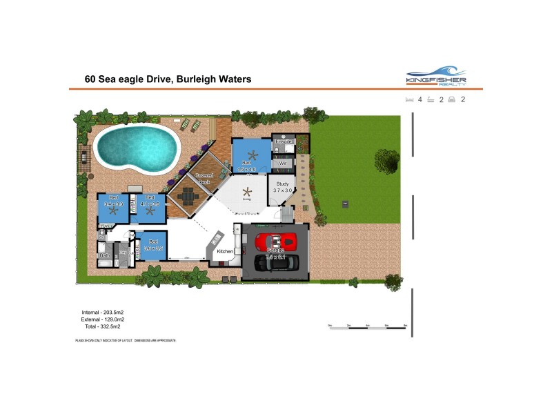 60 Sea Eagle Drive, Burleigh Waters QLD 4220 Floorplan