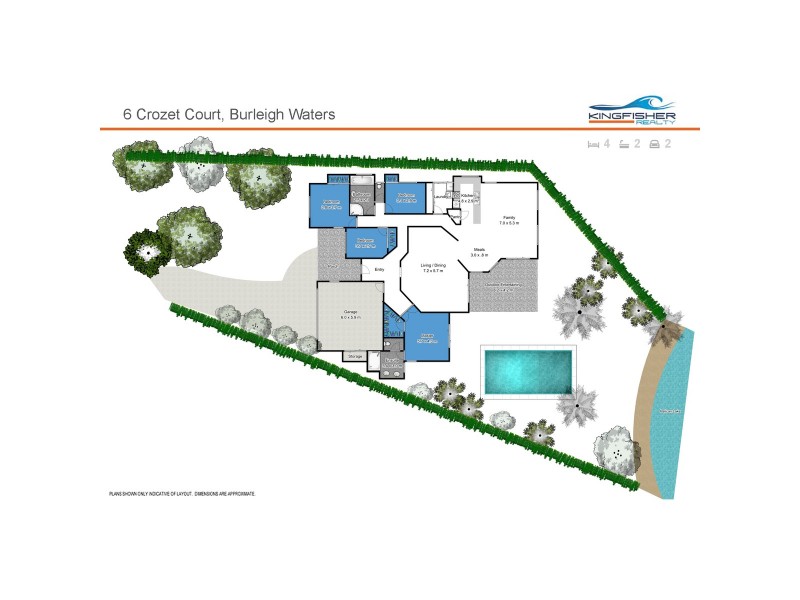 6 Crozet Court, Burleigh Waters QLD 4220 Floorplan