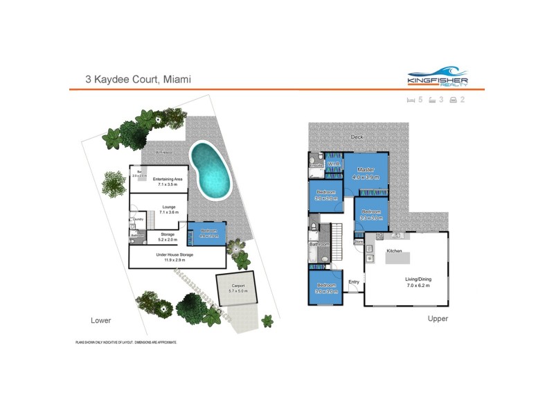 3 Kaydee Court, Miami QLD 4220 Floorplan
