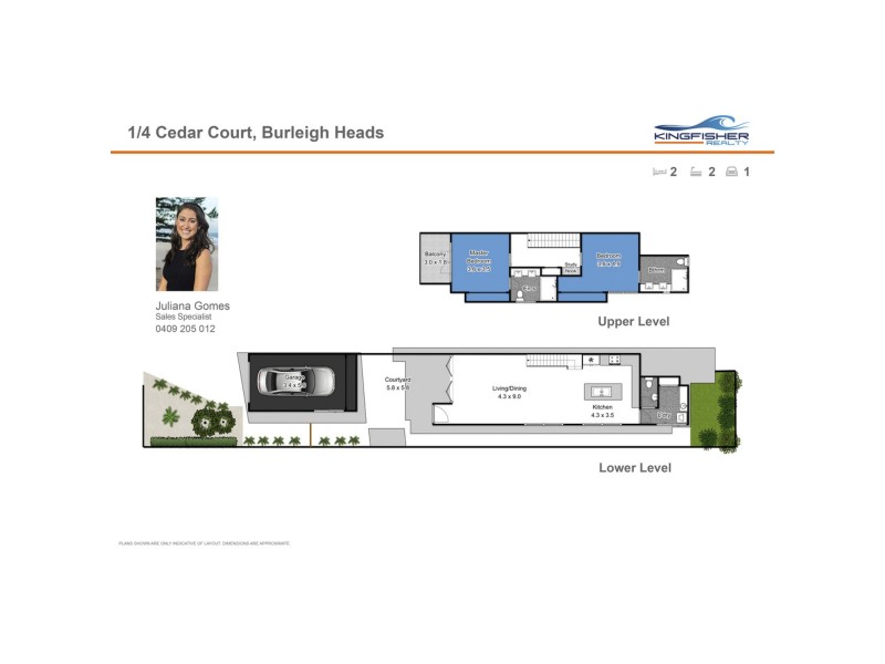 1/4 Cedar Court, Burleigh Heads QLD 4220 Floorplan