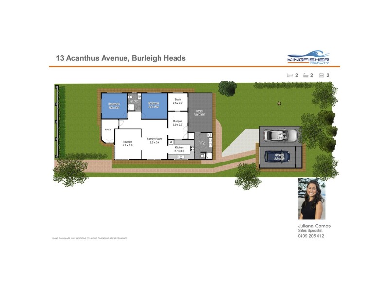 13 Acanthus Avenue, Burleigh Heads QLD 4220 Floorplan