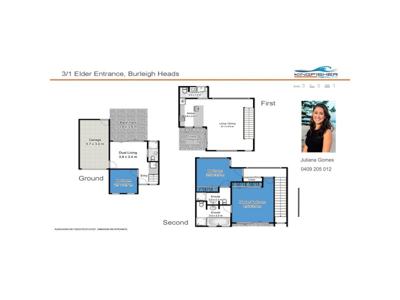 3/1 Elder Entrance, Burleigh Heads QLD 4220 Floorplan