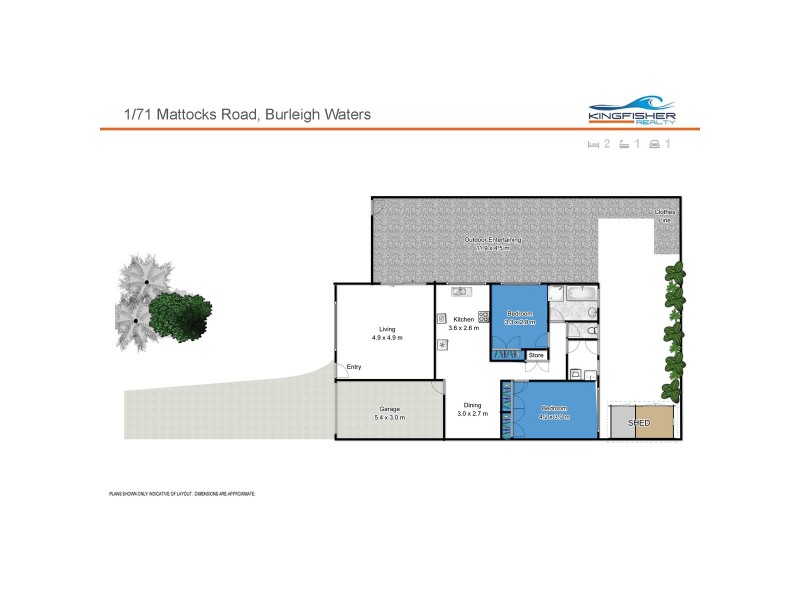 1/71 Mattocks Road, Burleigh Waters QLD 4220 Floorplan
