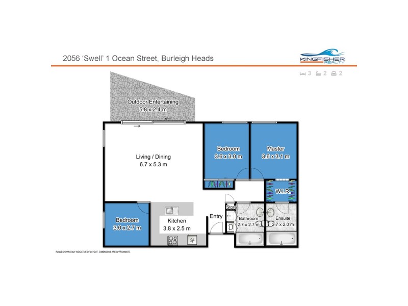 2056/1 Ocean Street, Burleigh Heads QLD 4220 Floorplan